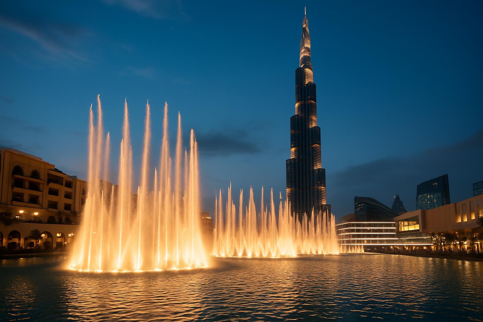 Les fontaines de Dubai - magiques
une activité incontournable à Dubaï